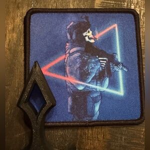Tactical Skeleton Morale Patch with Pocket Dagger.